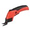 Cordless Rechargeable Electric Scissors Red Black Leather Carpet Cutter 2 Blades